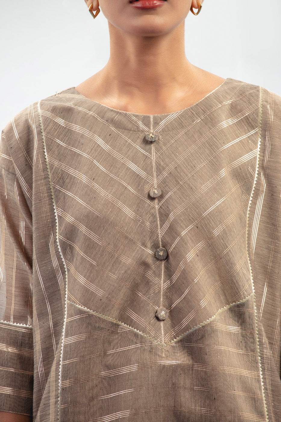 Dyed Zari Kurti