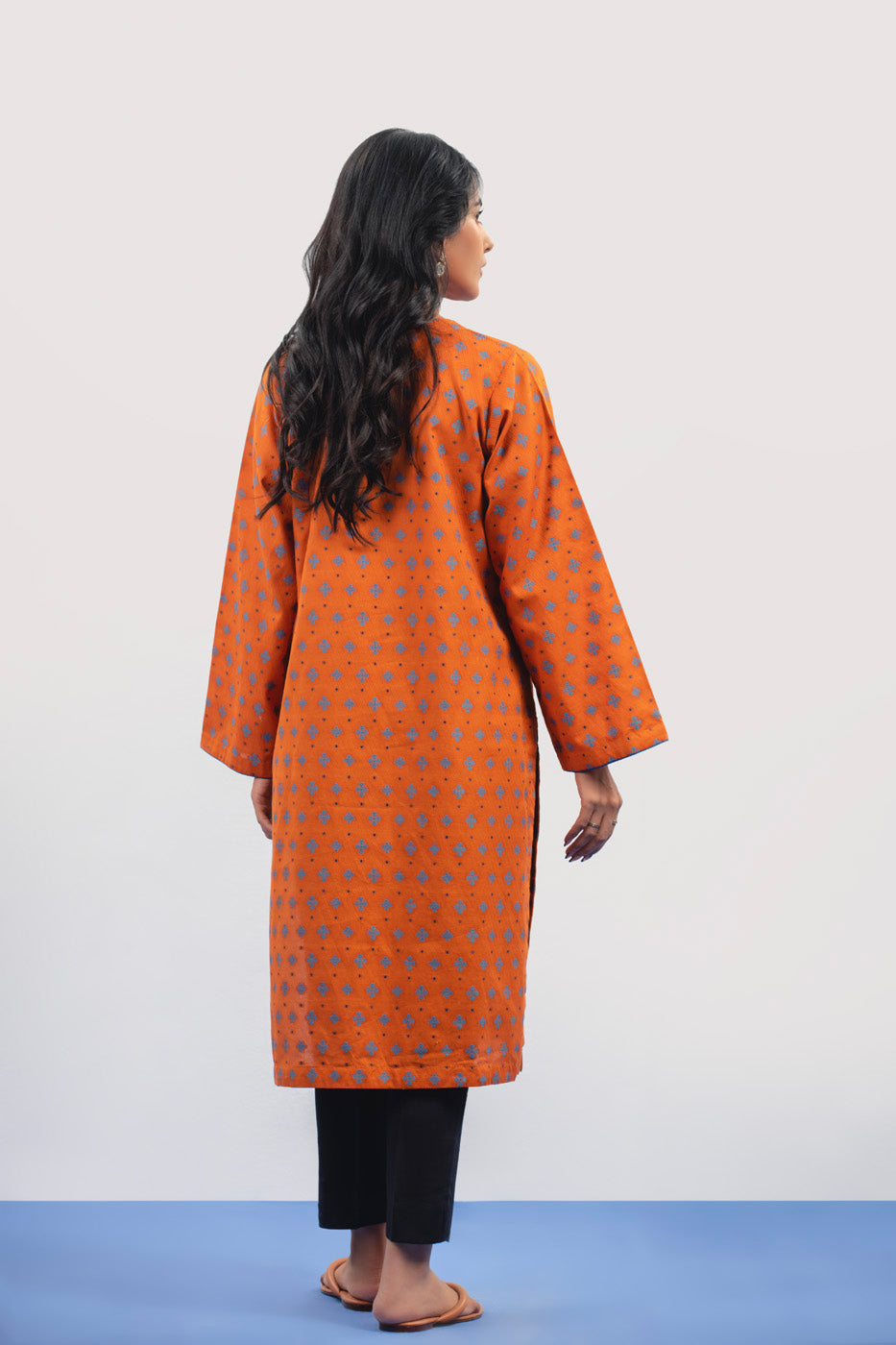 Dyed Dobby Kurti