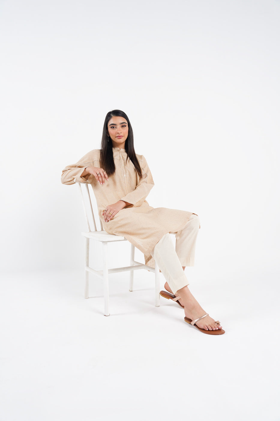 Dyed Dobby Kurti
