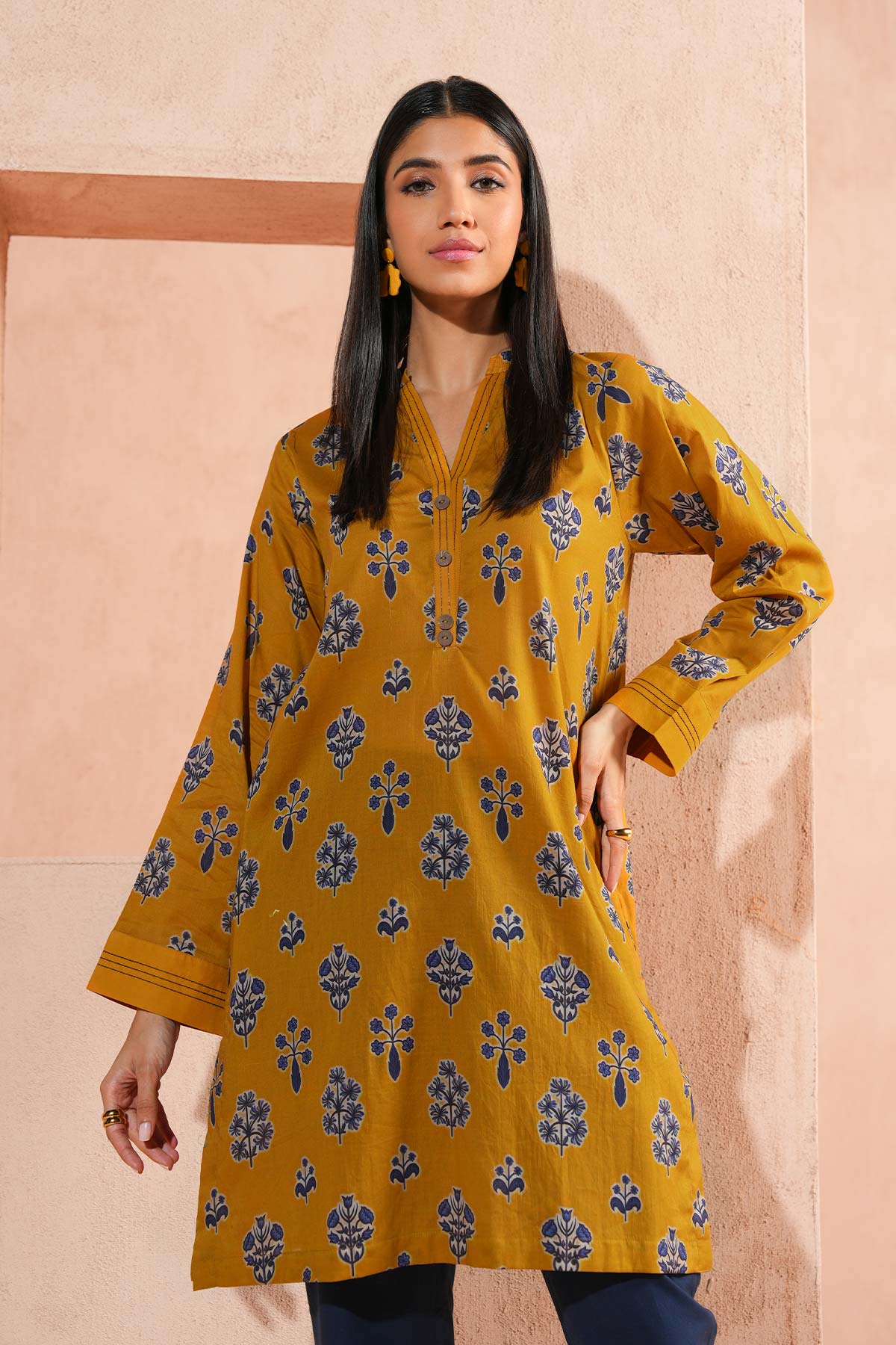 Printed Cambric Kurti