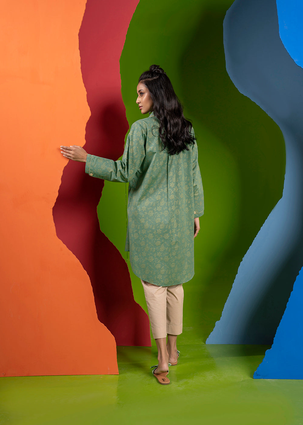 Printed Cambric Kurti