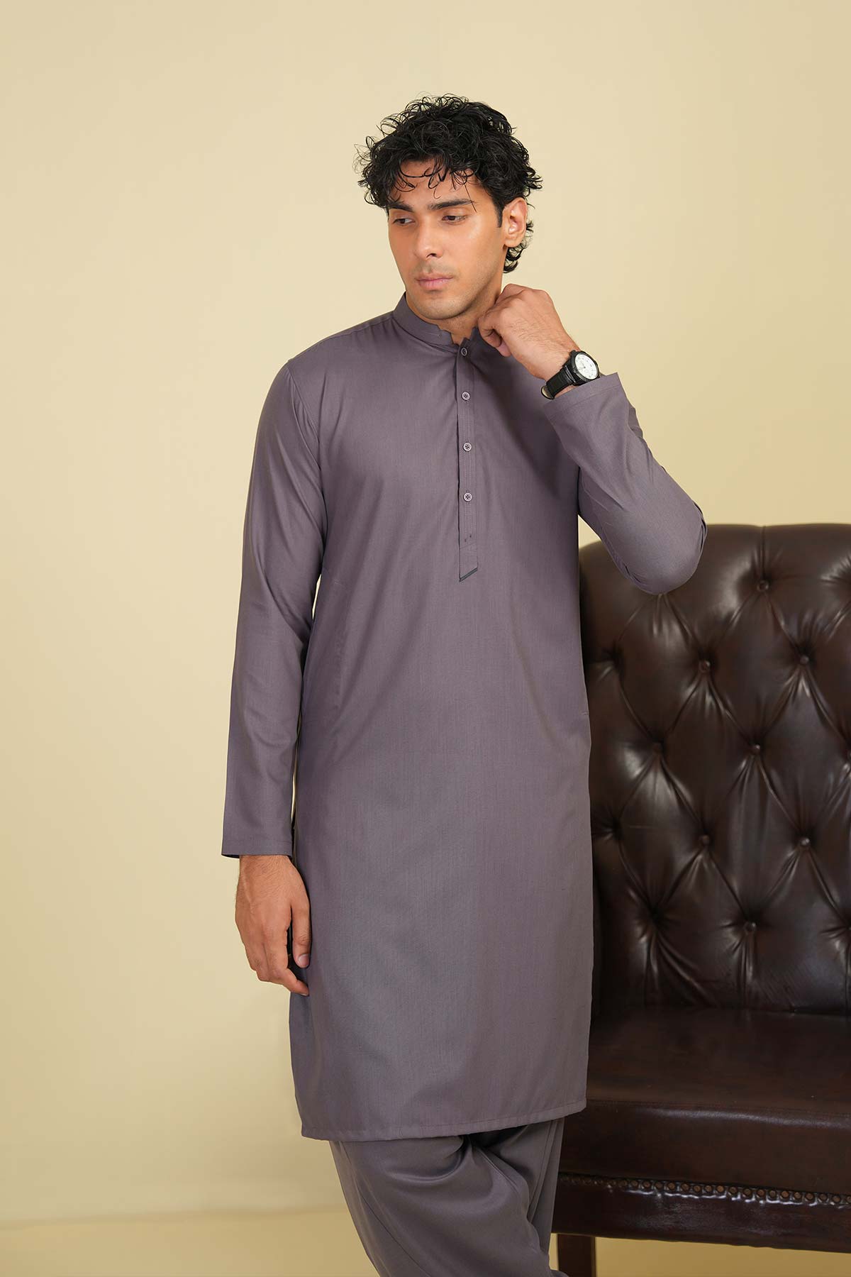 Dyed Blended kurta