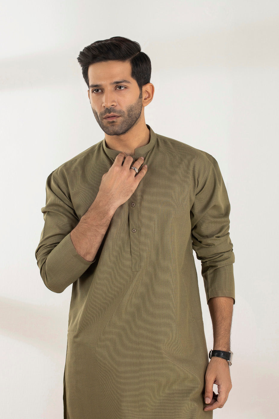 Dyed Blended Kurta