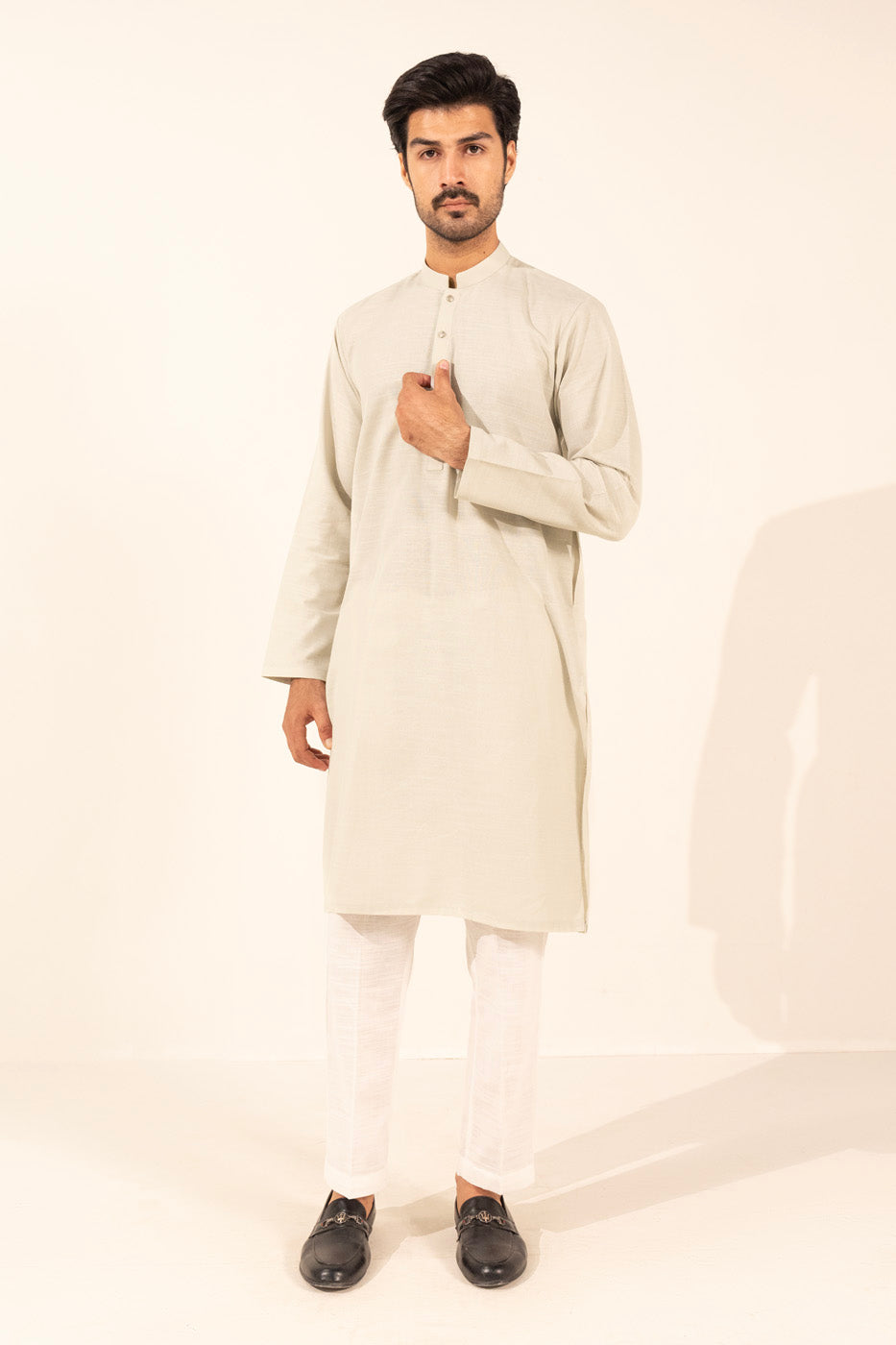 Dyed Khaddar Kurta