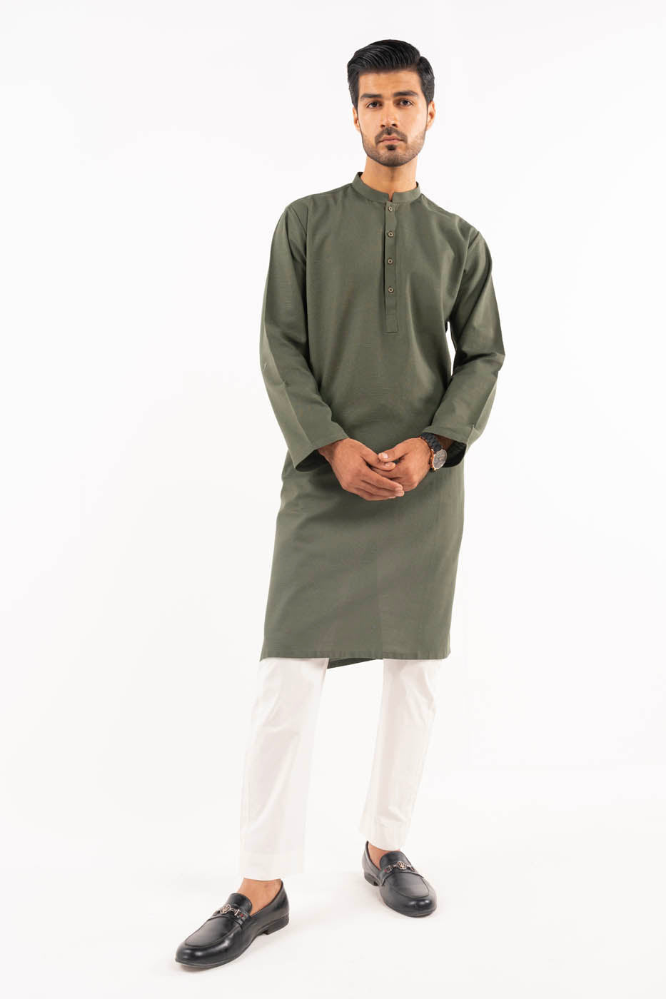 Dyed Khaddar Kurta