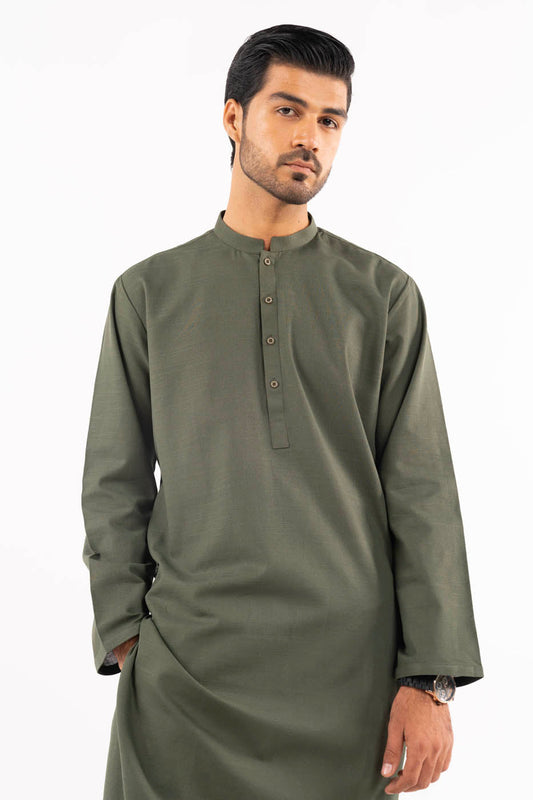 Dyed Khaddar Kurta