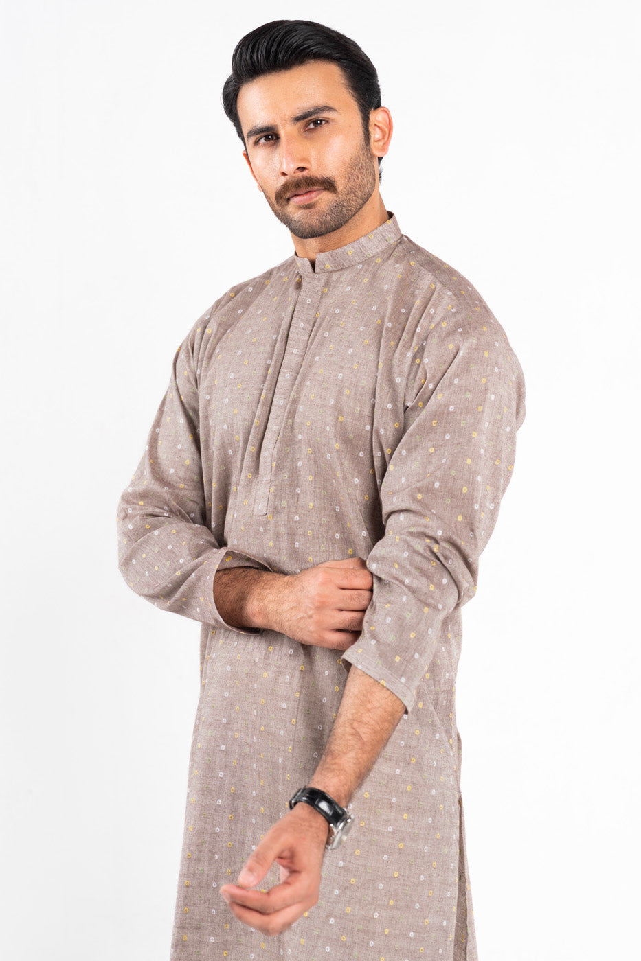 Dyed Blended Kurta