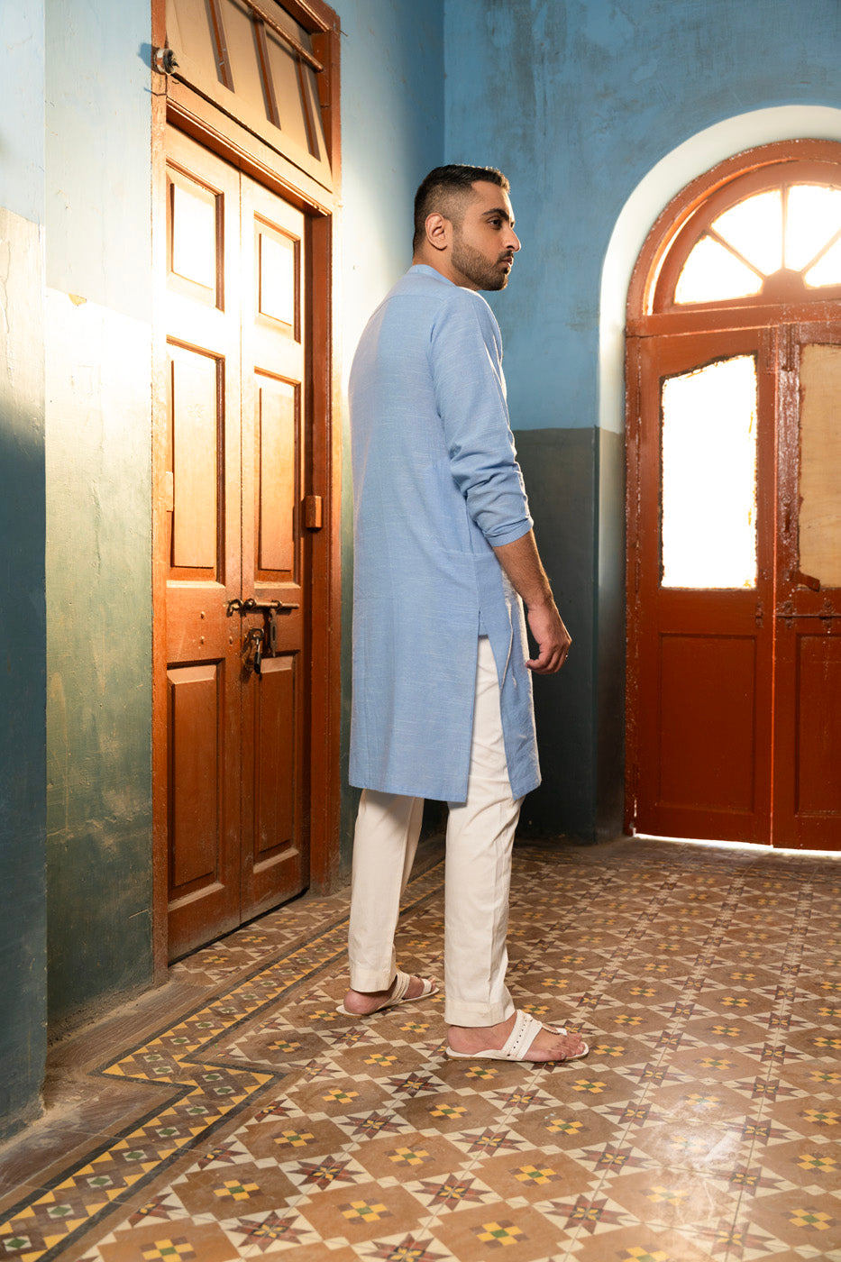 Dyed Blended Kurta
