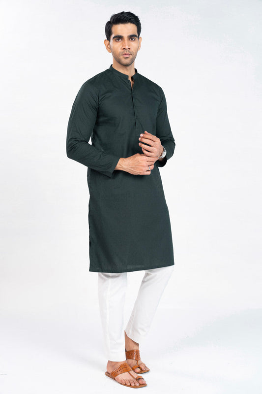Dyed Jacquard Kurta