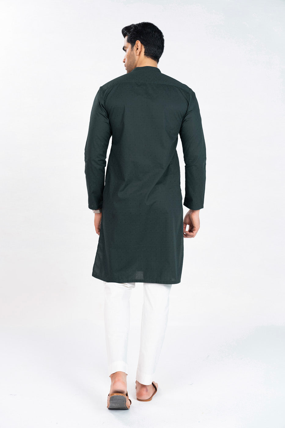 Dyed Jacquard Kurta