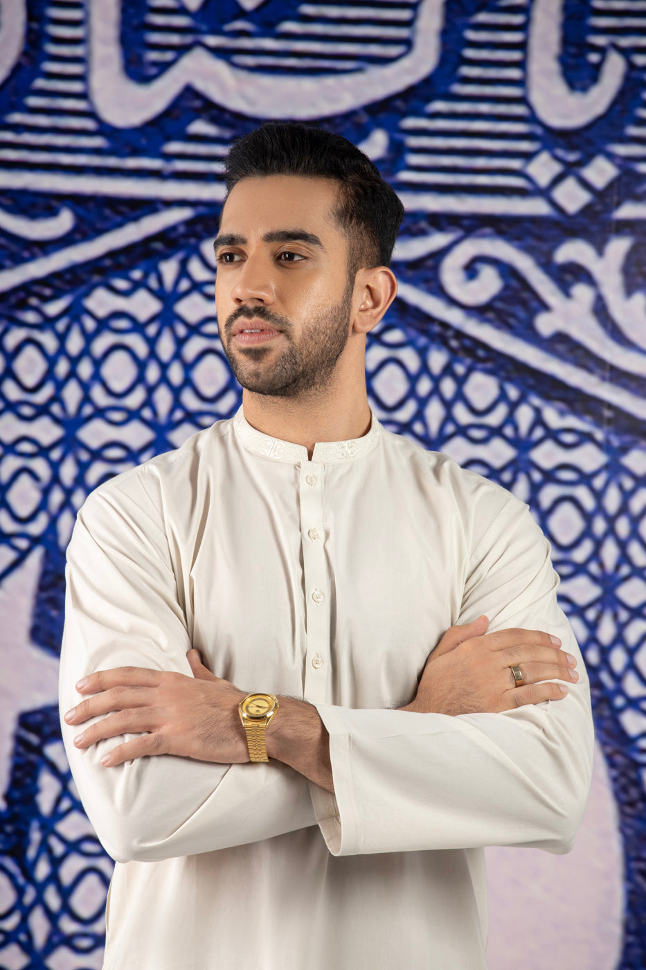 Dyed Embroidered Cambric Shalwar Kameez