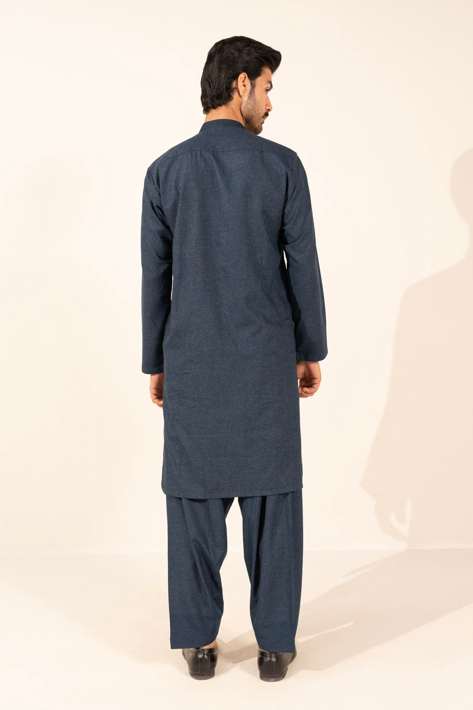 Dyed Wool Blended Kurta Shalwar