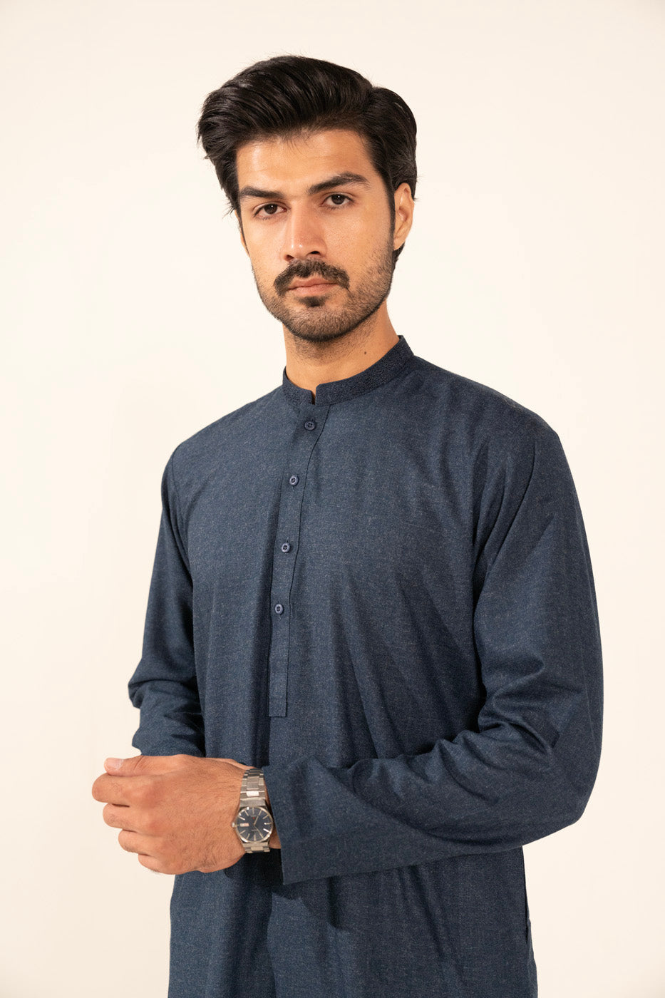Dyed Wool Blended Kurta Shalwar