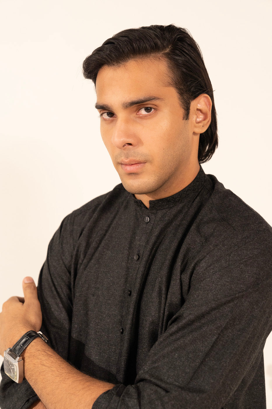 Dyed Wool Blended Kurta Shalwar