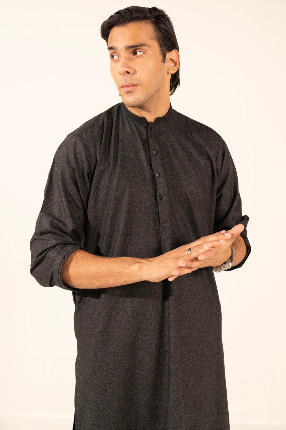Dyed Wool Blended Kurta Shalwar