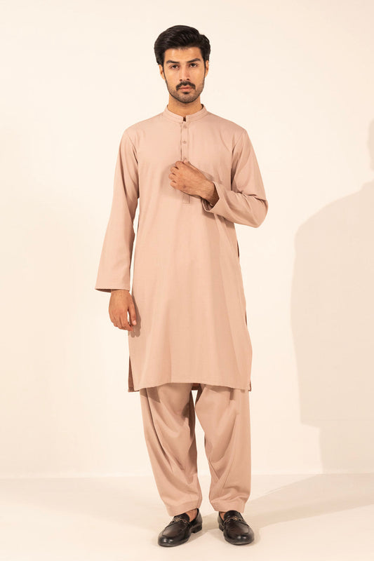 Dyed Embroidered Shahsawar Shalwar Kameez