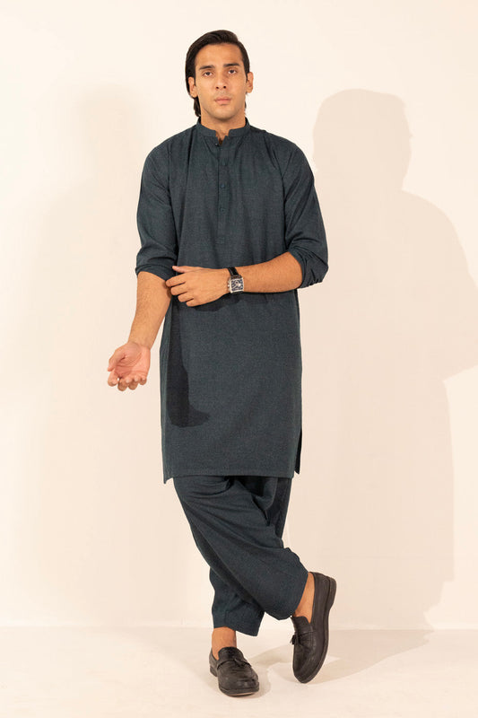 Dyed Wool Kurta Shalwar