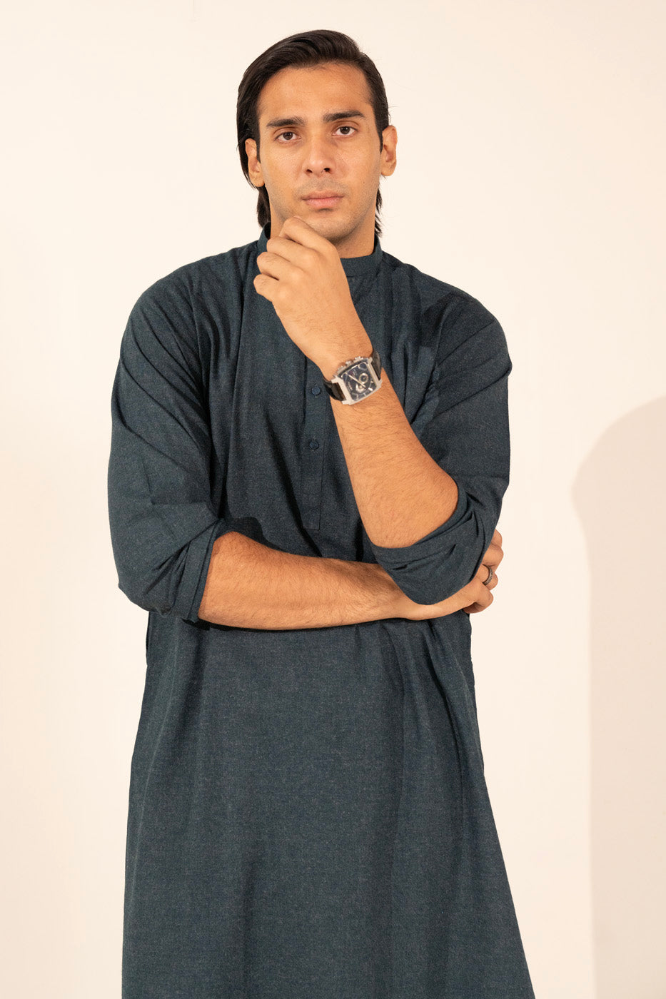 Dyed Wool Kurta Shalwar