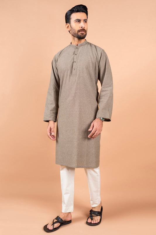 Dyed Embroidered Blended Shalwar Kameez
