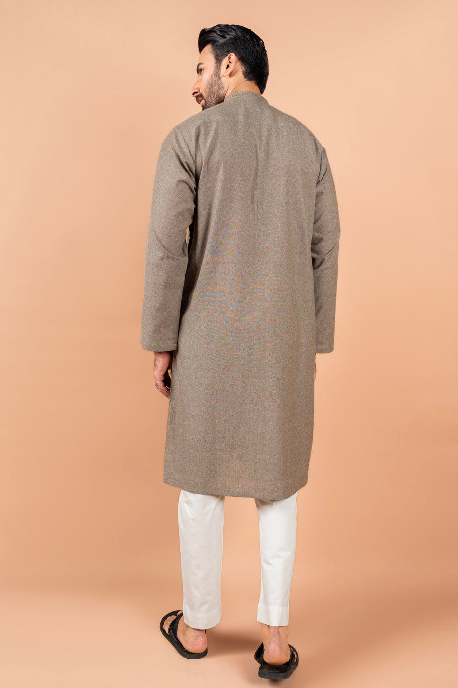 Dyed Embroidered Blended Shalwar Kameez