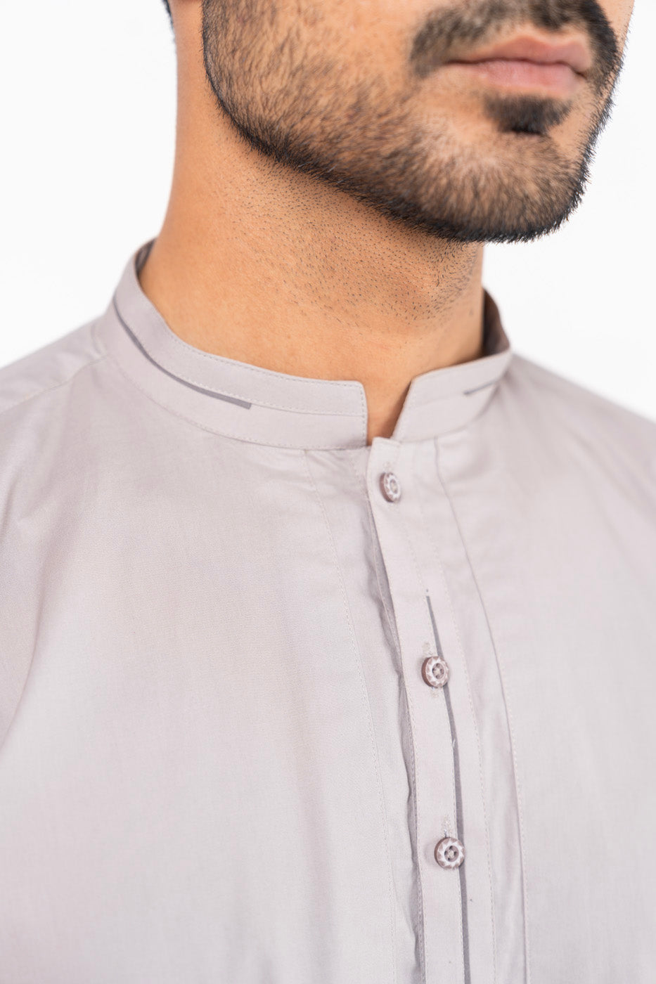 Dyed Cotton Kurta Trouser