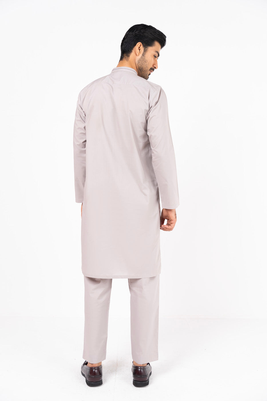 Dyed Cotton Kurta Trouser