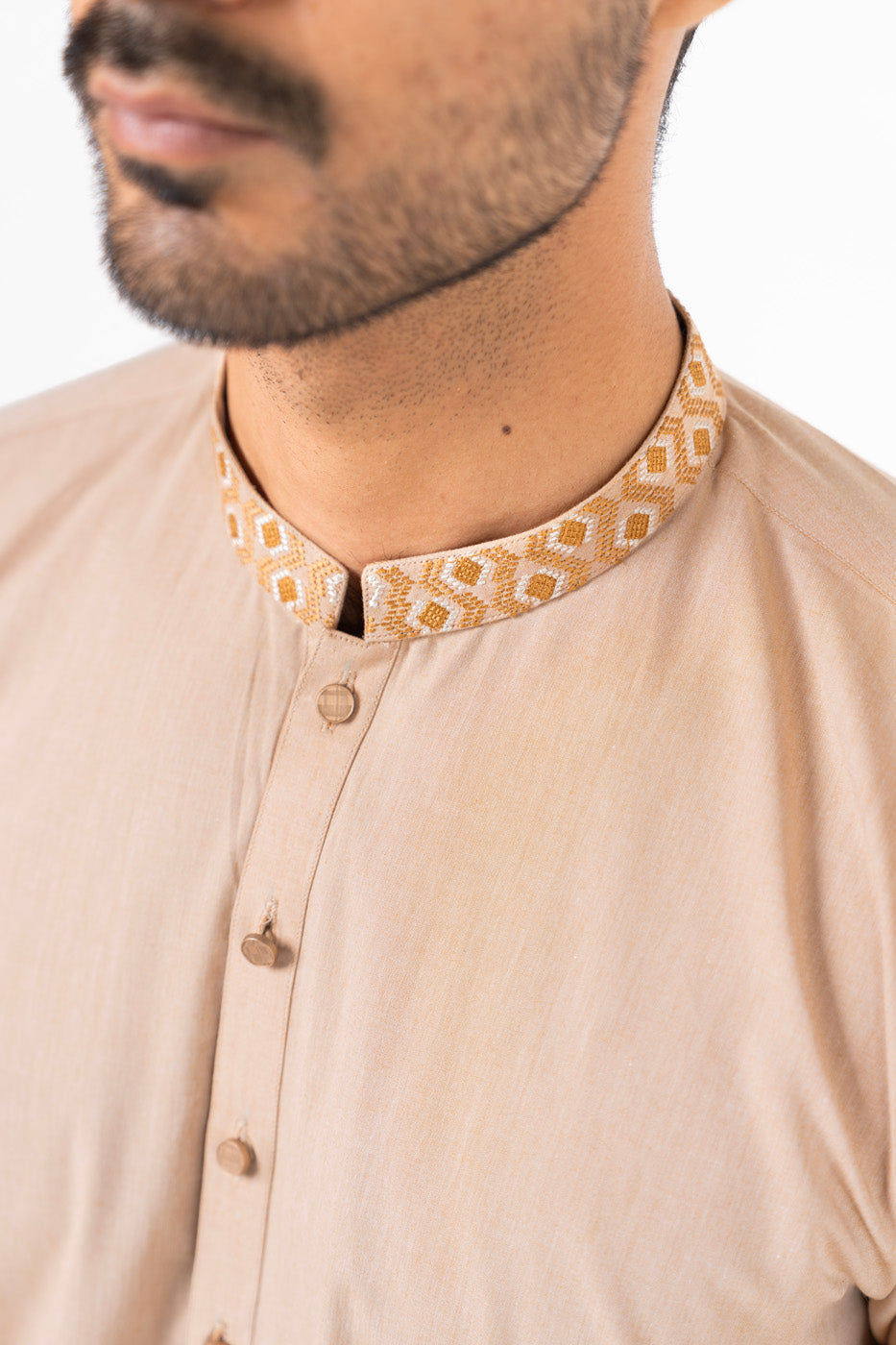 Dyed Embroidered Shamrey Shalwar Kameez