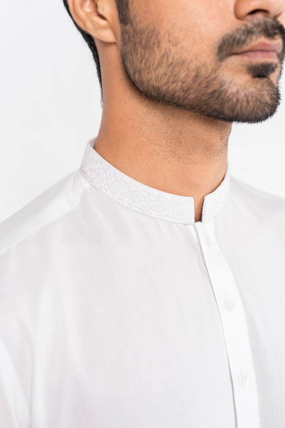 Dyed Embroidered Blended Shalwar Kameez