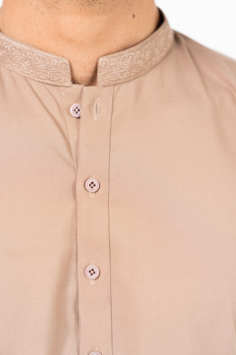 Dyed Embroidered Blended Shalwar Kameez