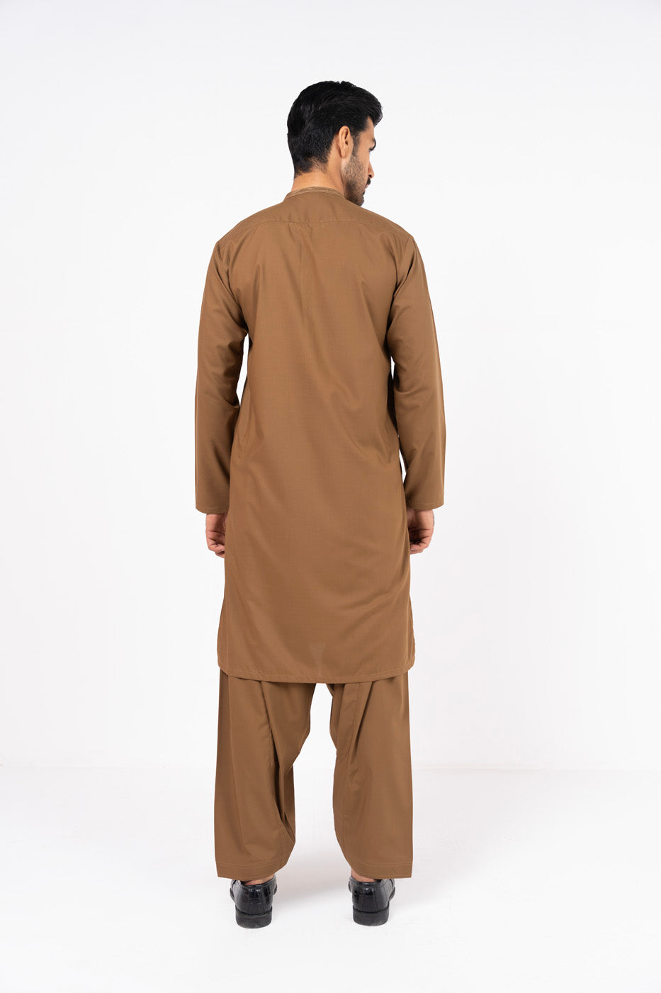 Dyed Embroidered Blended Shalwar Kameez