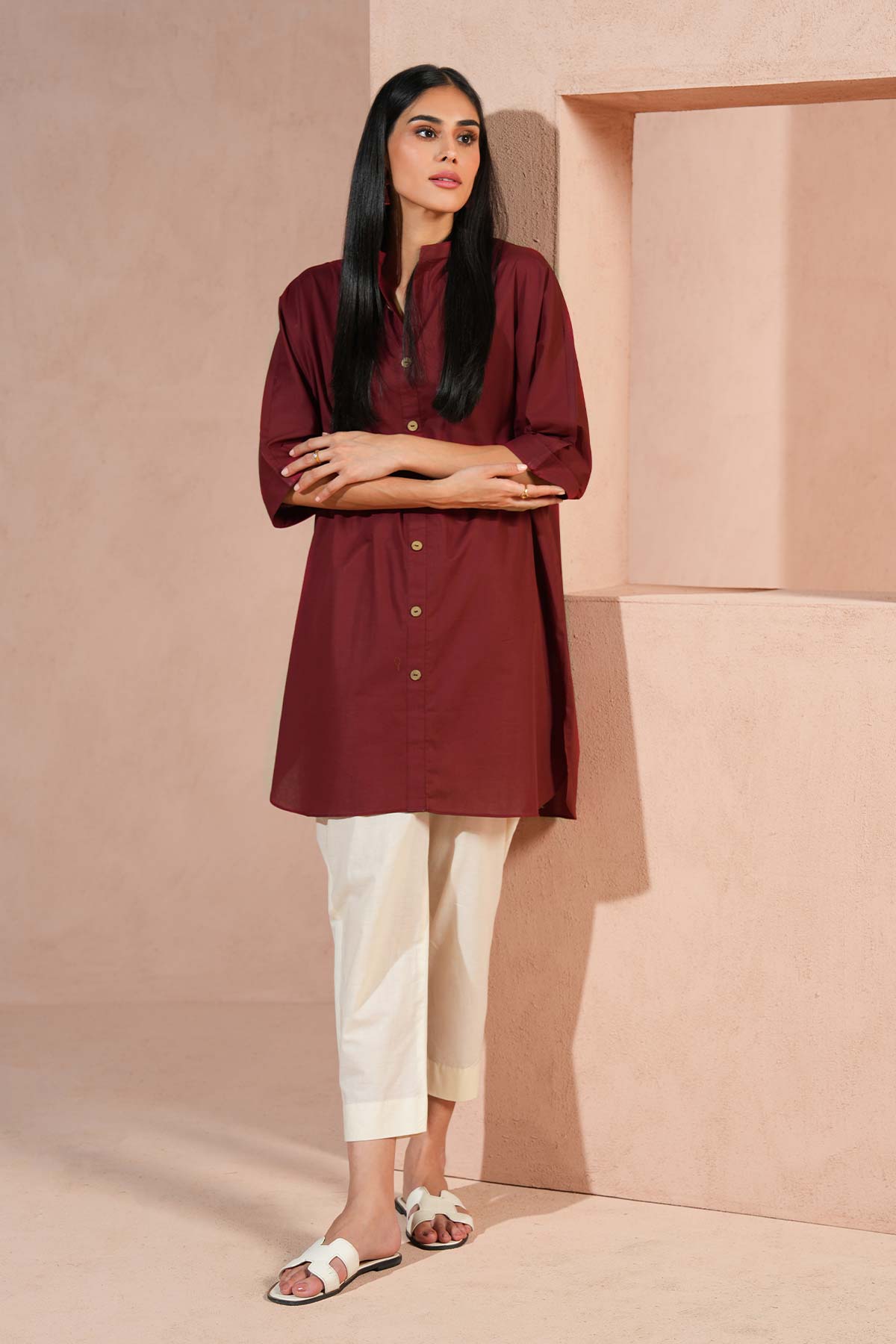 Dyed Cambric Kurti