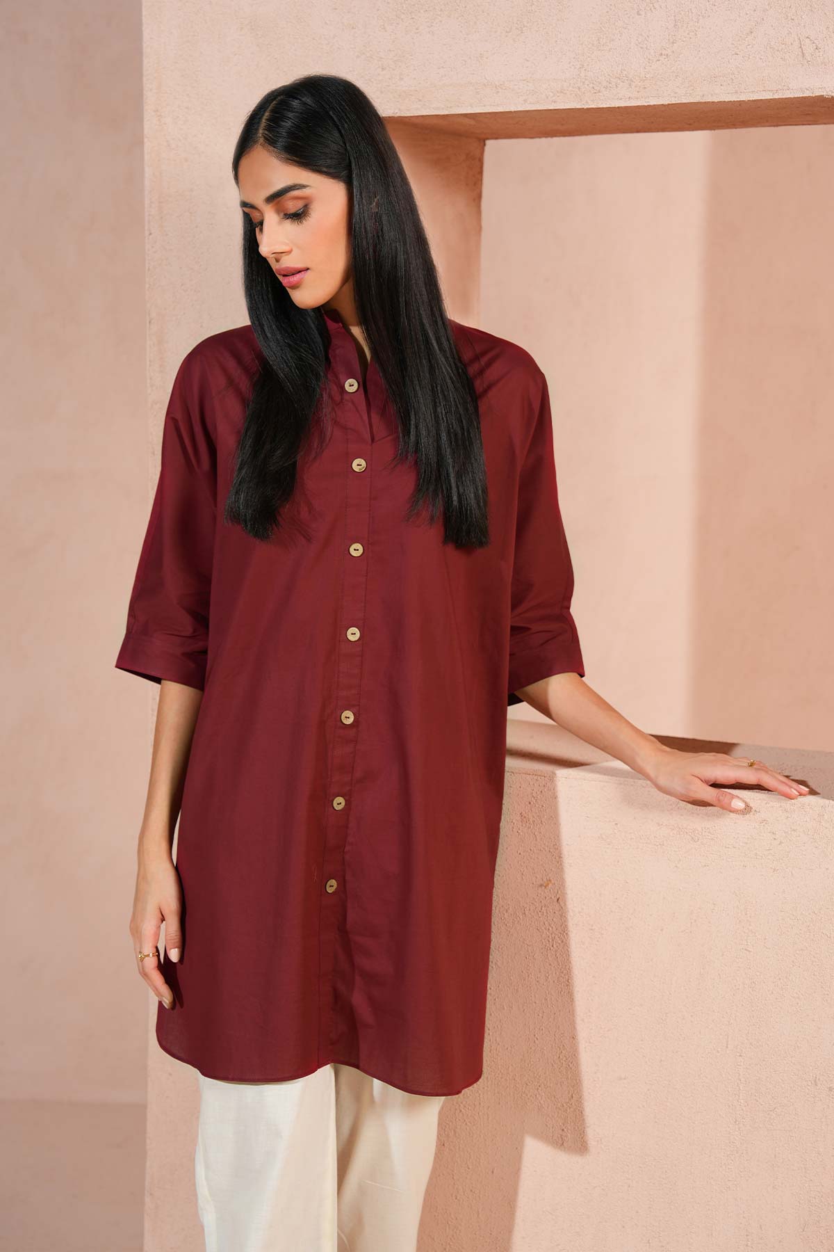 Dyed Cambric Kurti