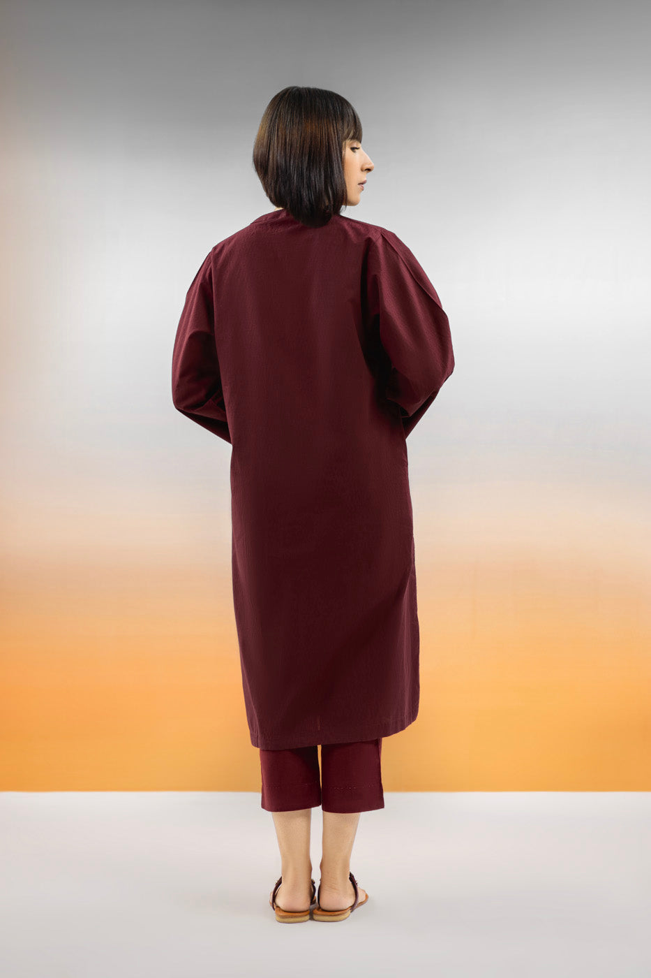 Dyed Dobby Kurti