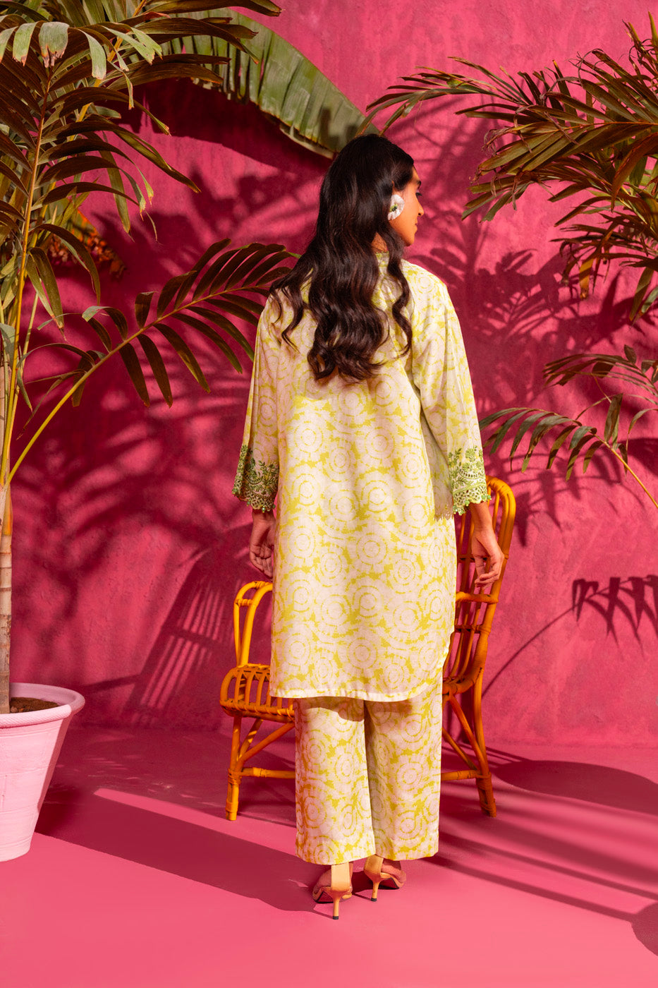 2 Pc Embroidered Poly Lawn Suit With Poly Lawn Trouser