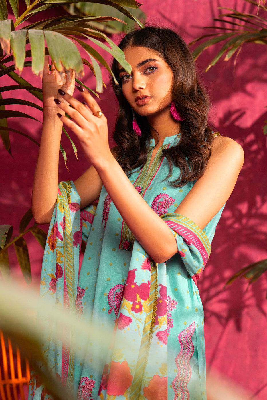 3 Pc Embroidered Poly Lawn Suit With Poly Lawn Dupatta