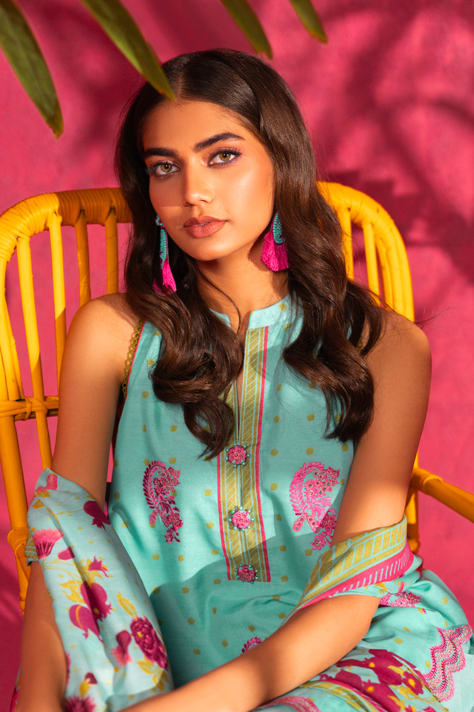 3 Pc Embroidered Poly Lawn Suit With Poly Lawn Dupatta