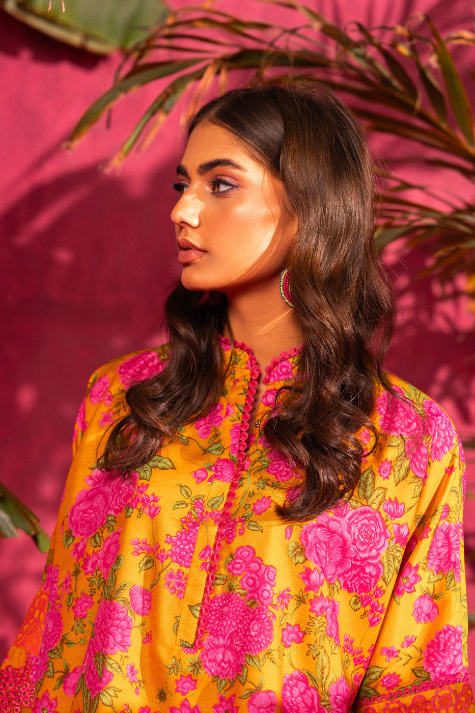 2 Pc Embroidered Poly Lawn Suit With Poly Lawn Trouser
