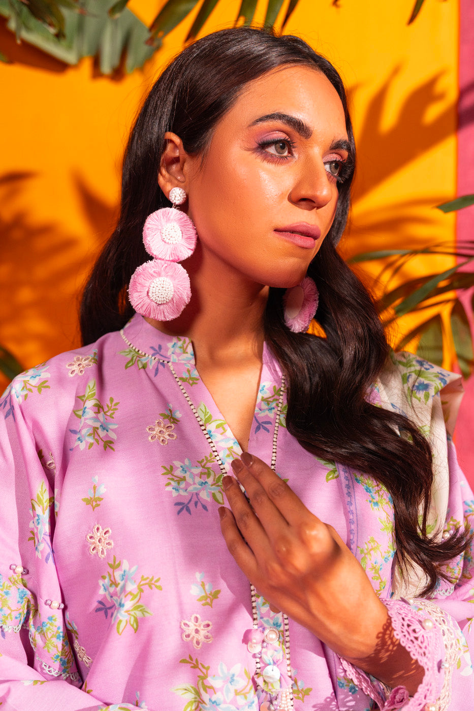 3 Pc Embroidered Poly Lawn Suit With Poly Lawn Dupatta
