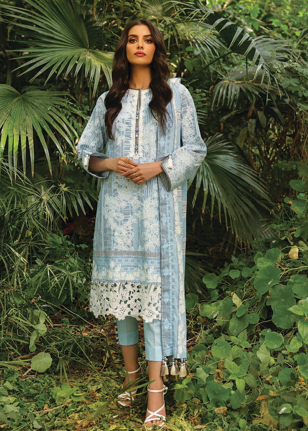 3 Pc Printed Lawn Suit With Lawn Dupatta