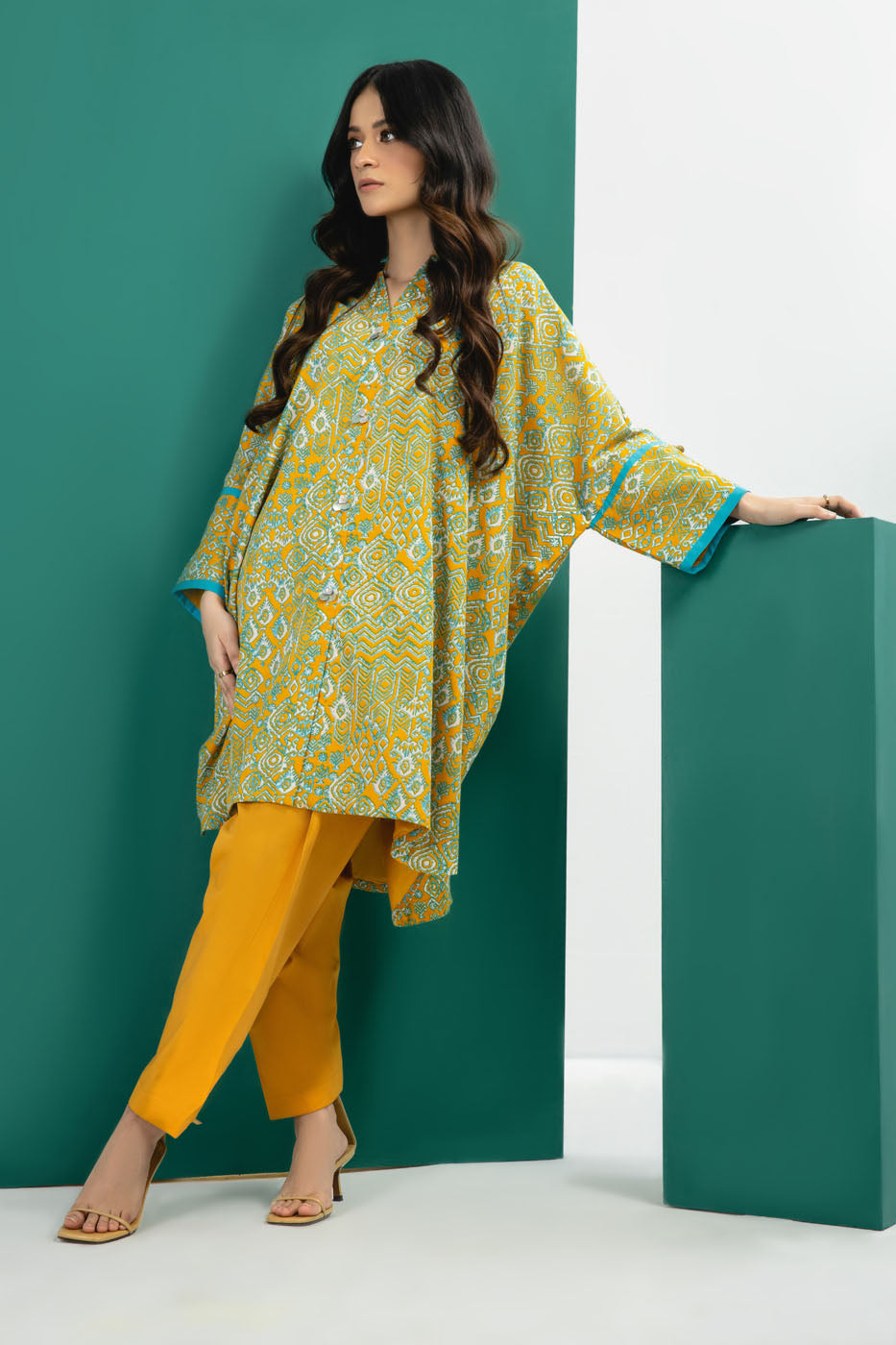 1 Pc Printed Cambric Shirt