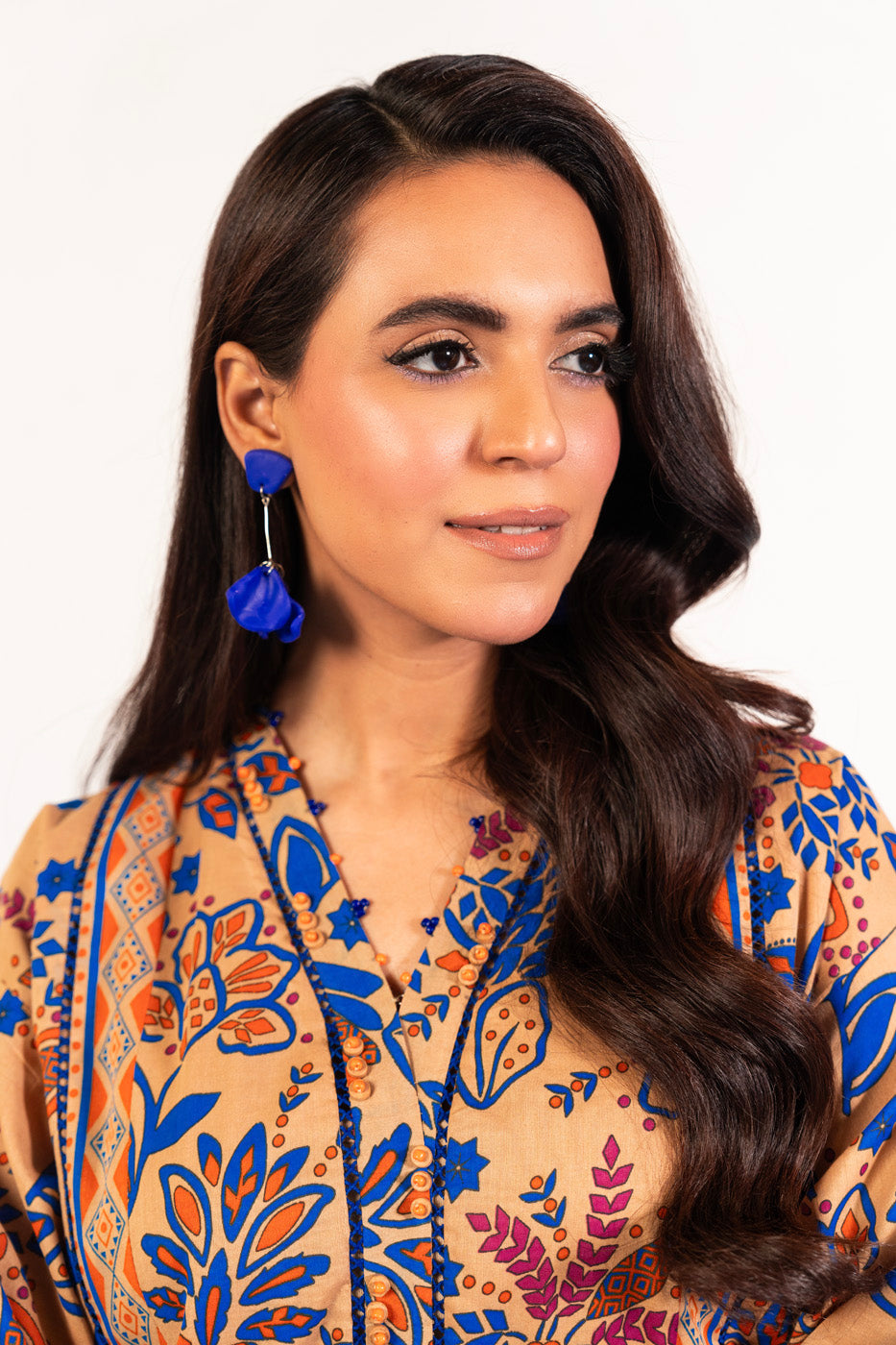 1 Pc Printed Silver Lawn Shirt