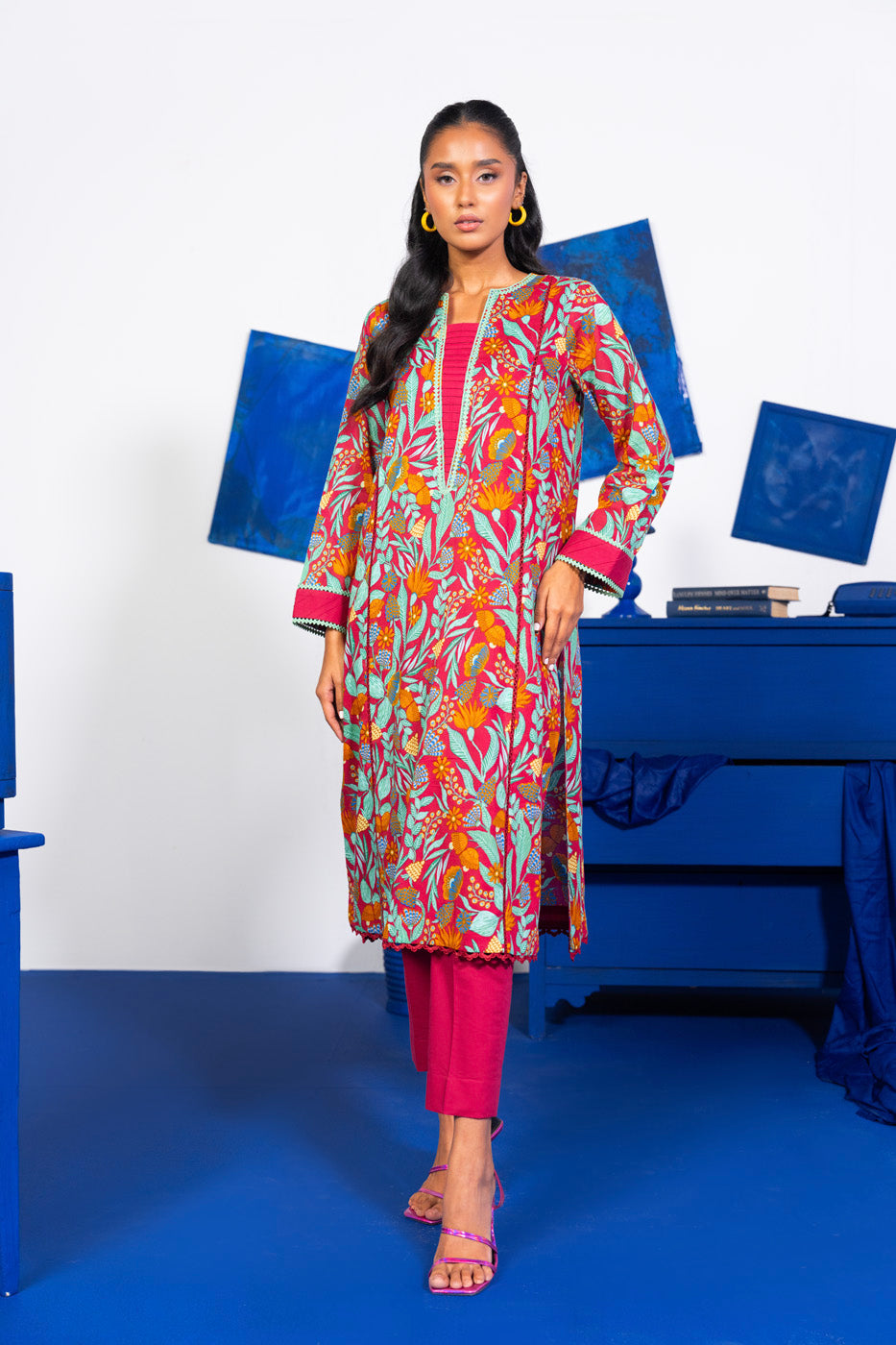 1 Pc Printed Lawn Shirt
