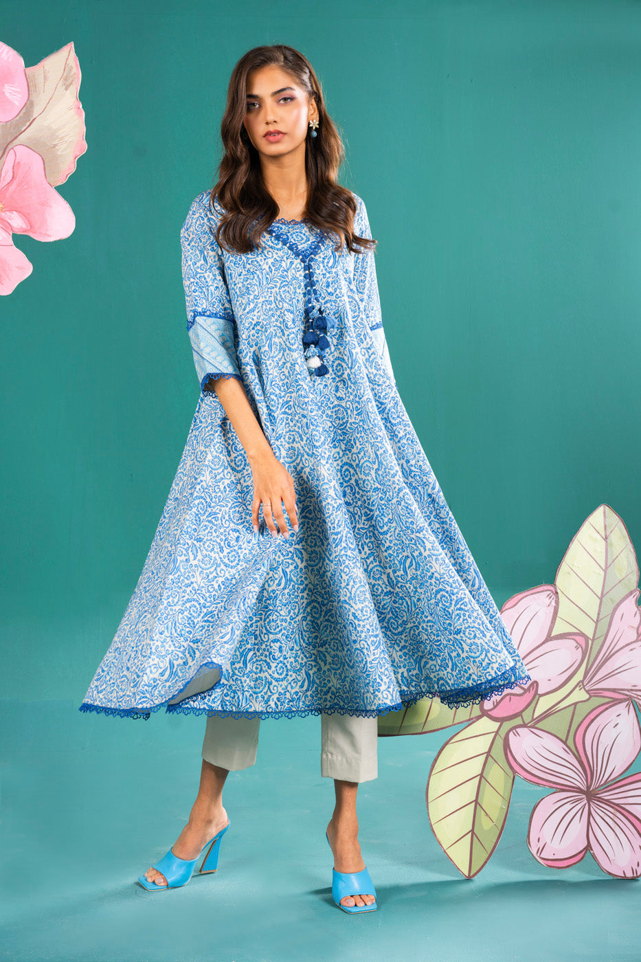 1 Pc Printed Lawn Shirt