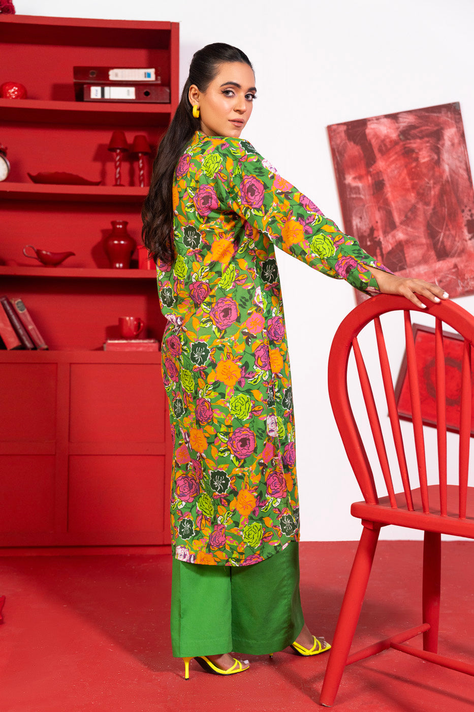 1 Pc Printed Lawn Shirt