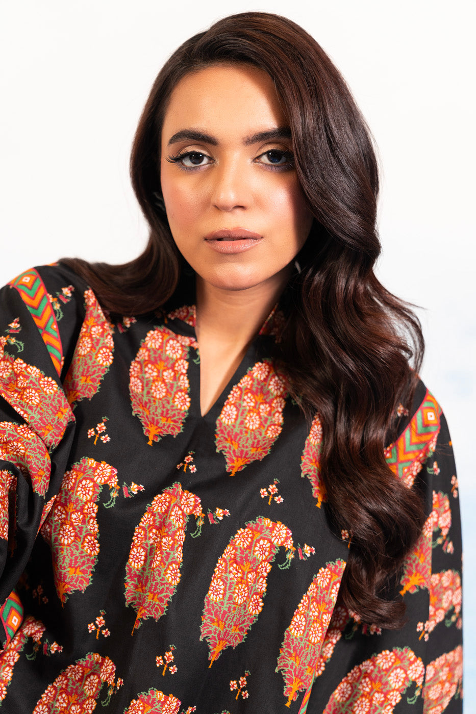1 Pc Printed Silver Lawn Shirt