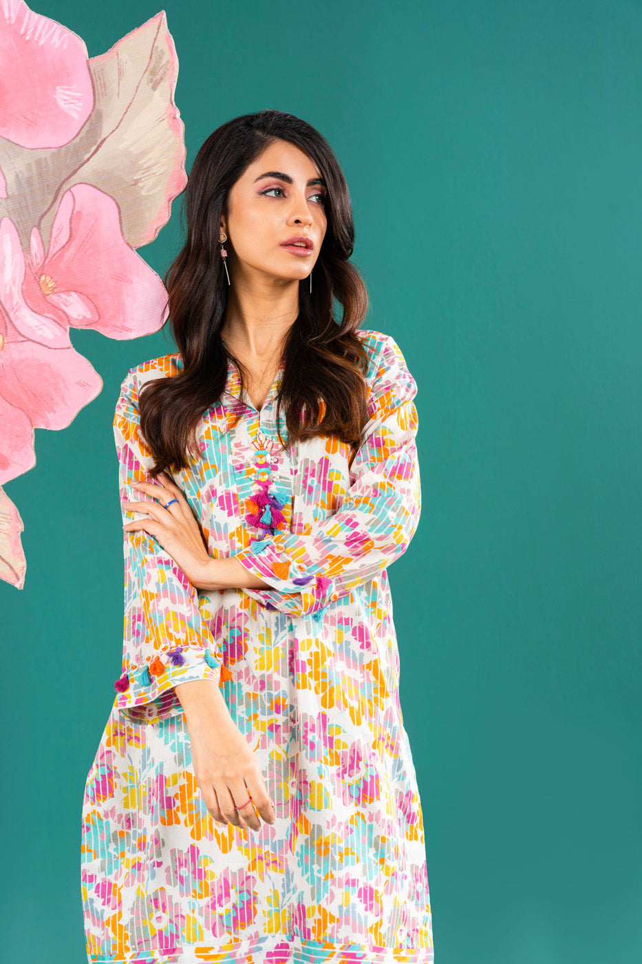 1 Pc Printed Lawn Shirt