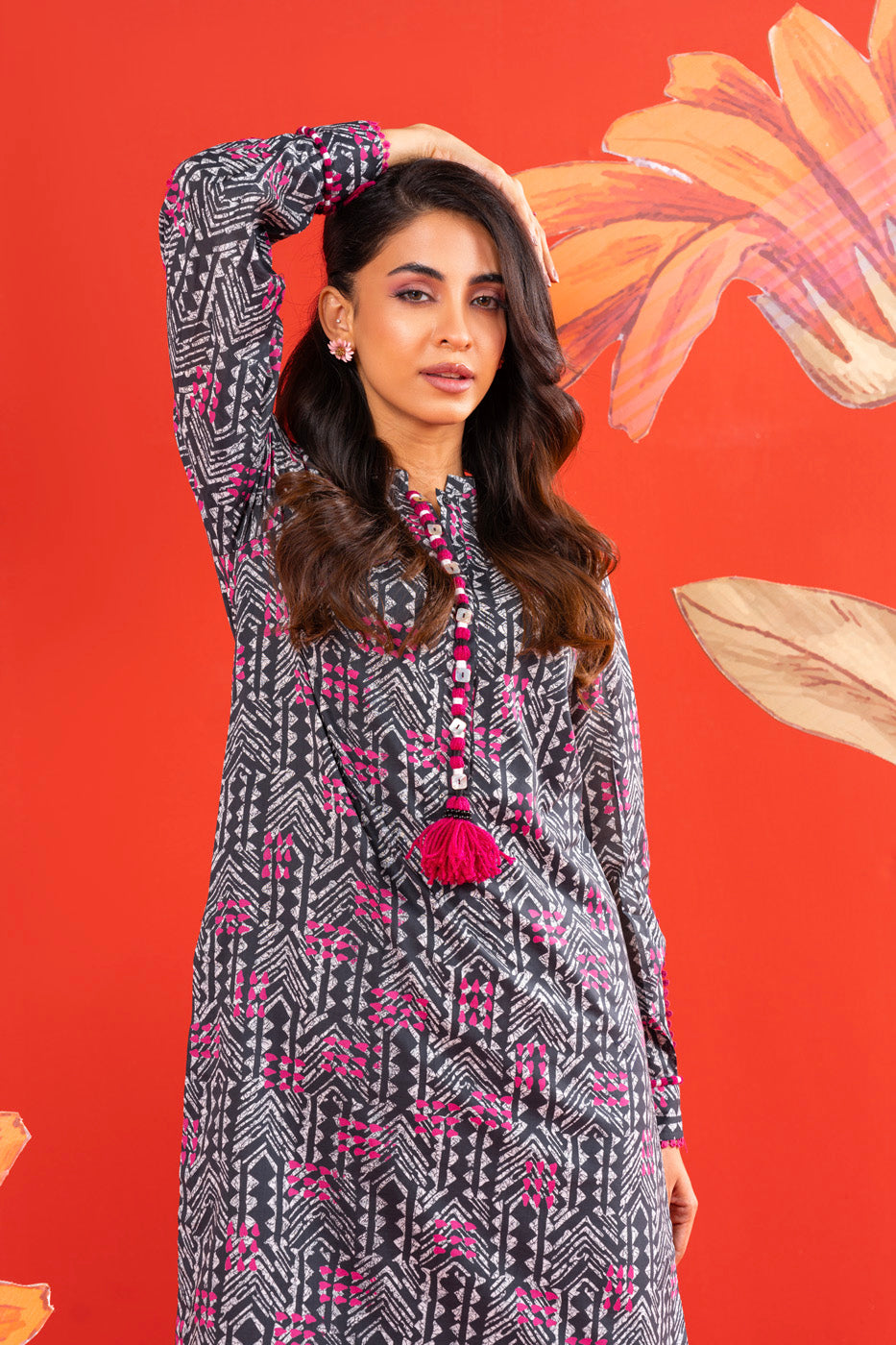 1 Pc Printed Lawn Shirt