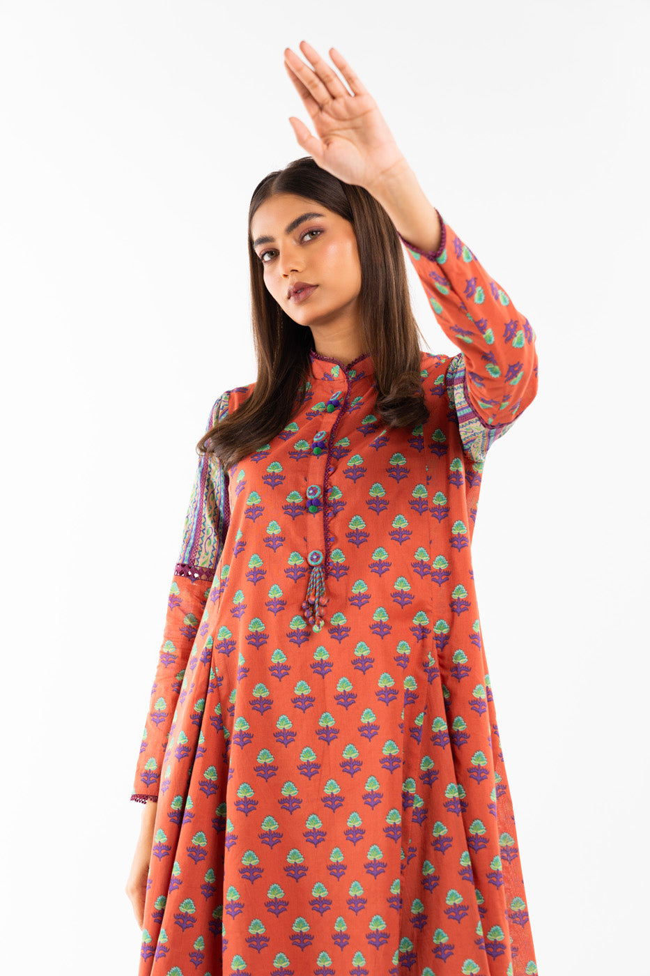 1 Pc Printed Lawn Shirt