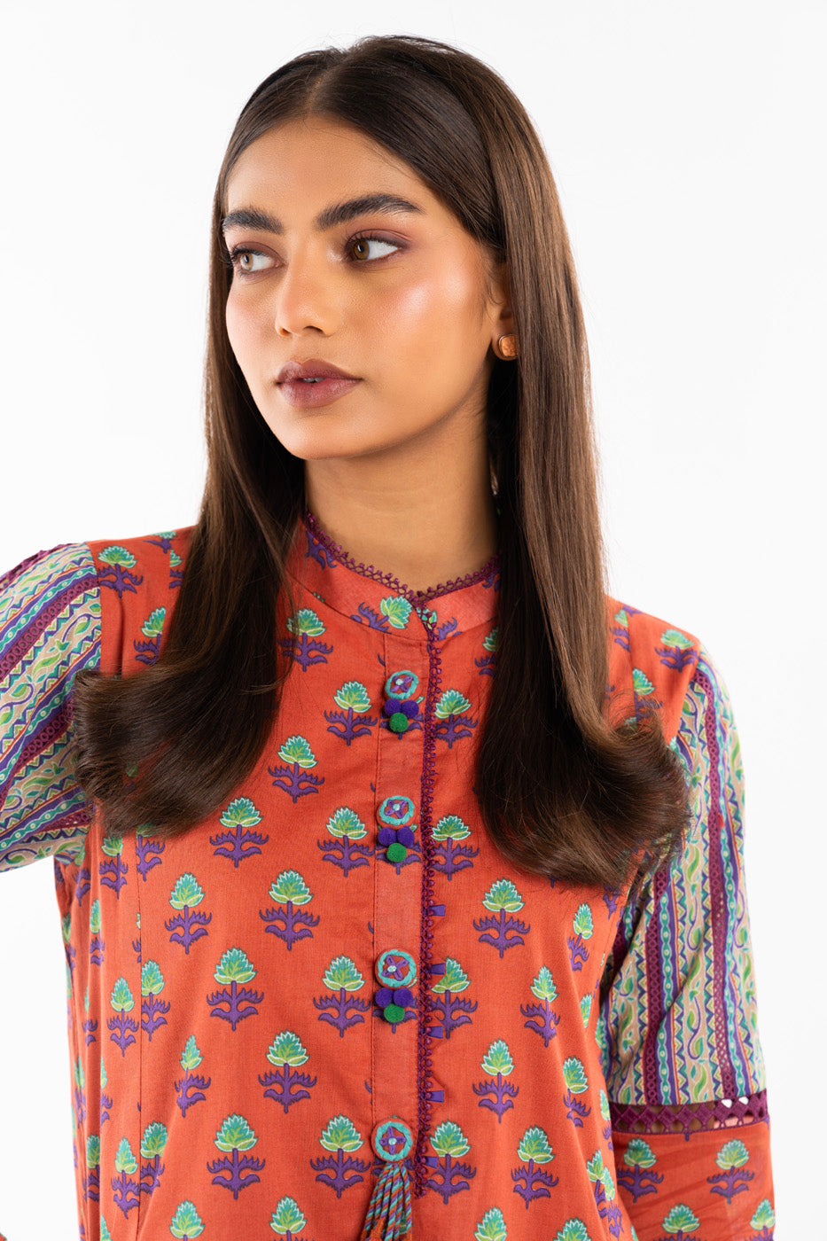 1 Pc Printed Lawn Shirt