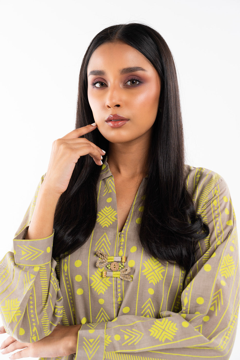 1 Pc Printed Lawn Shirt